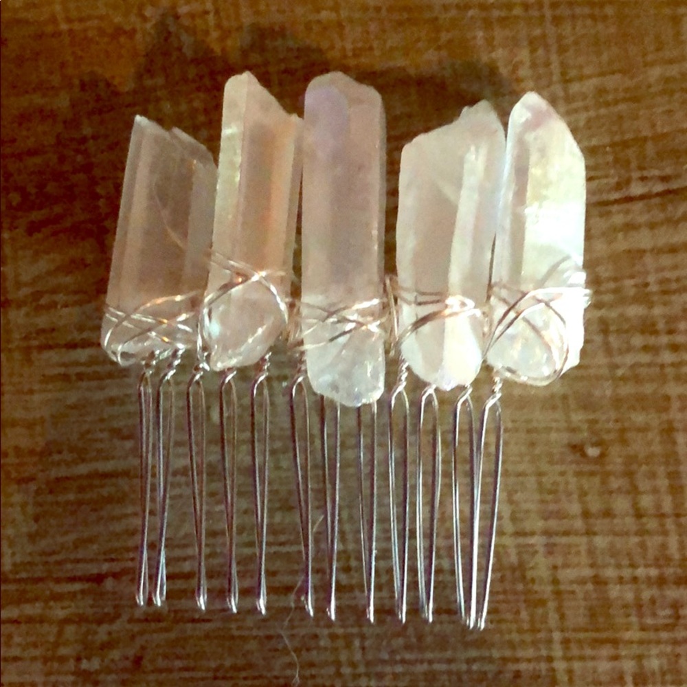 Crystal hair clip